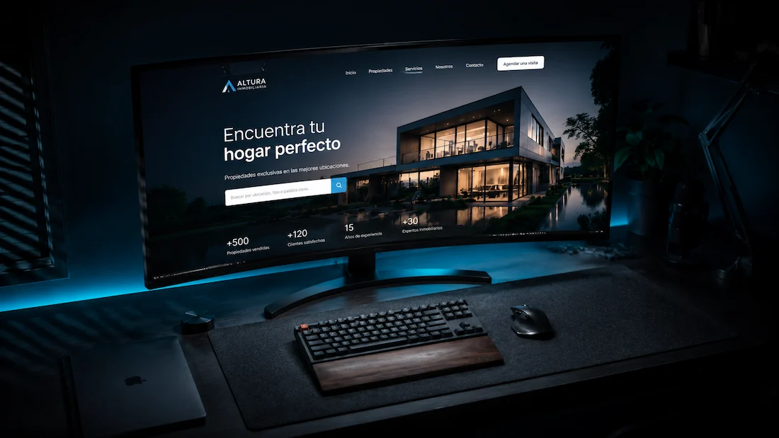 Diseño web para inmobiliaria en Cartagena: portal de propiedades con buscador