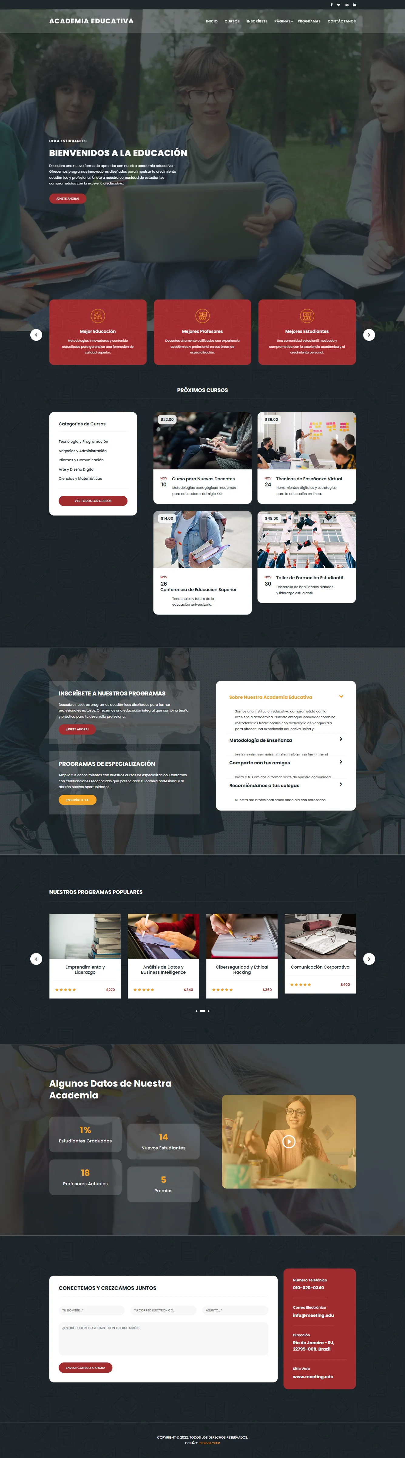 Plataforma educativa online - Academia digital Montería