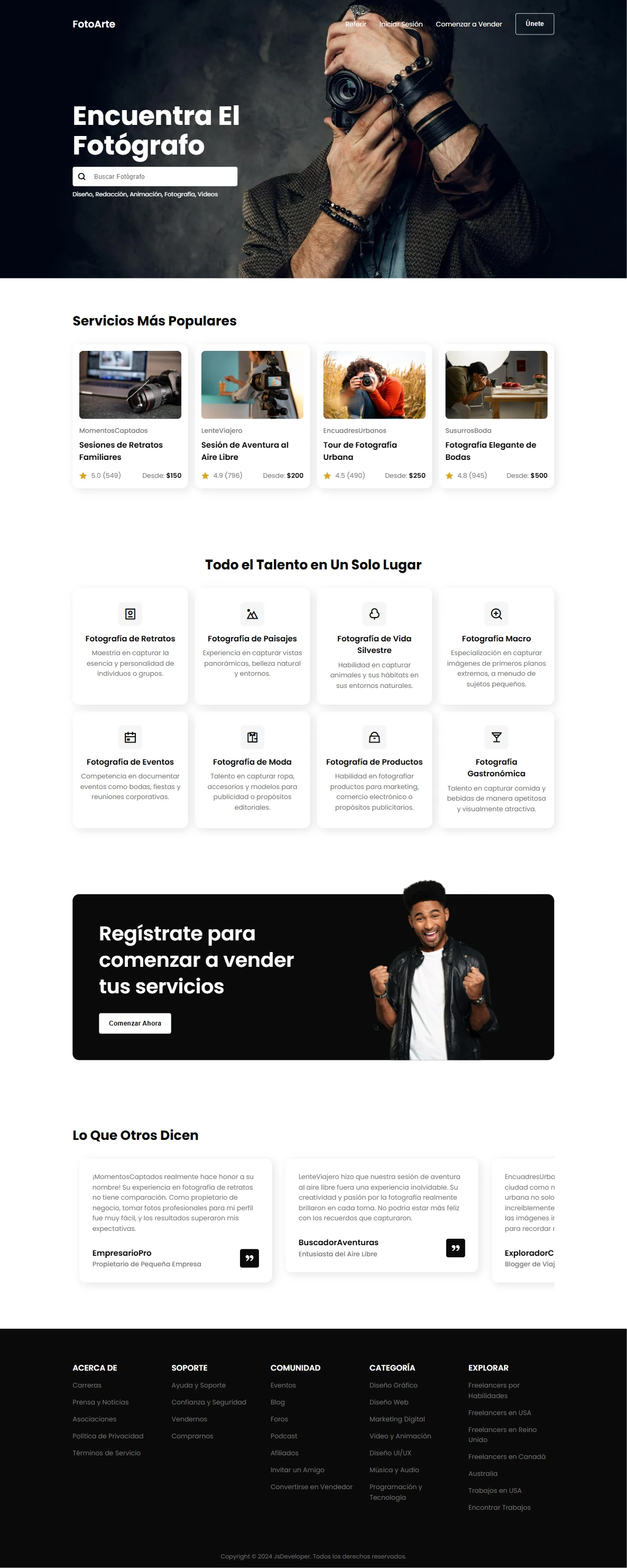 Portafolio de fotografía profesional - Montería